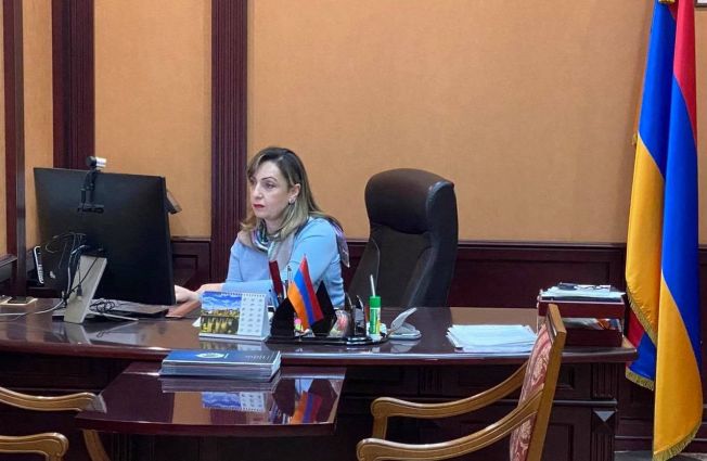 17 квітня Радник Посольства Республіки Вірменія в Україні Нуне Застухова взяла участь в першій онлайн конференції «Модель ООН: СВМУ - 2021», що була організована Спілкою вірменської молоді України